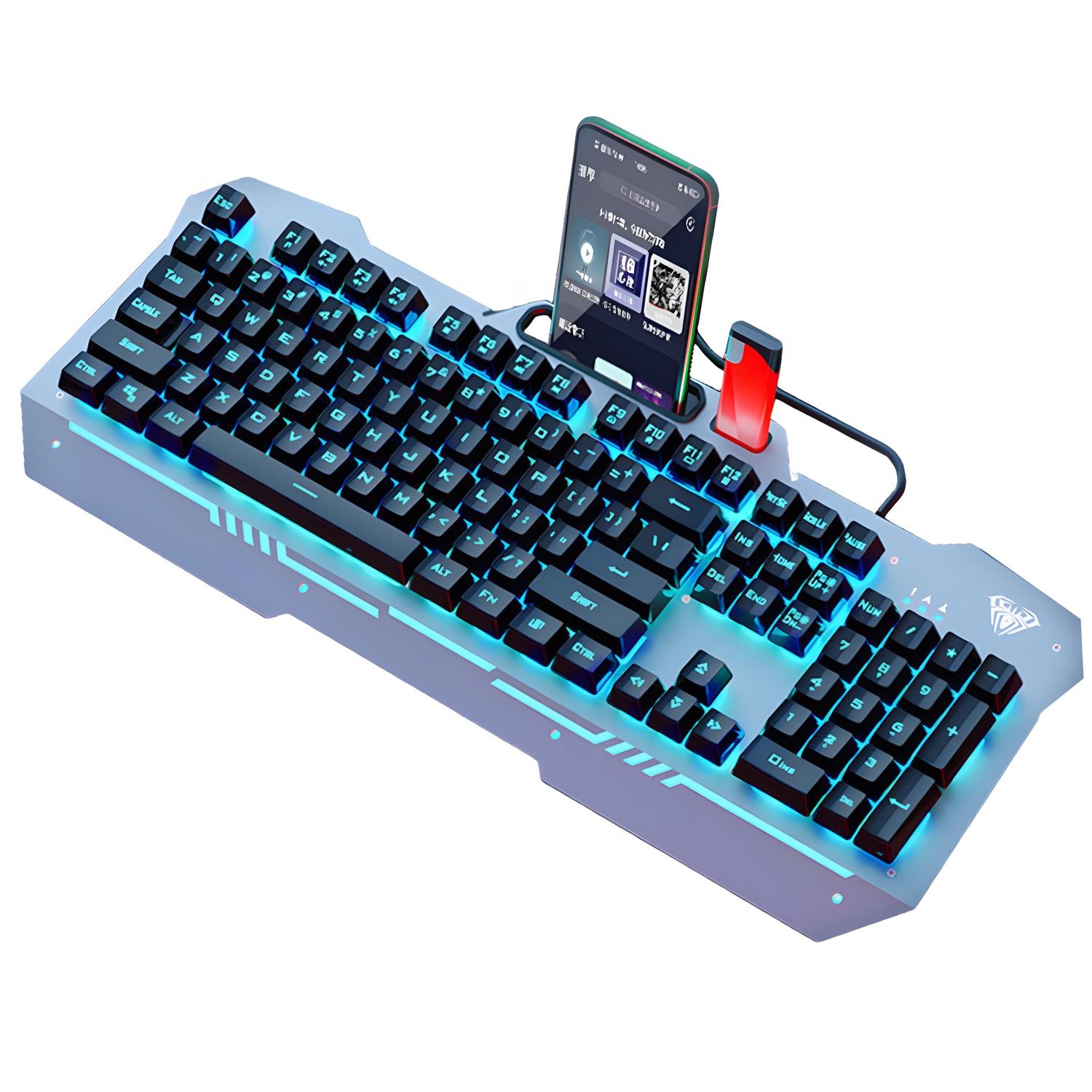 AULA F3010 Mechanical Feel Gaming Keyboard | Wired USB, RGB Backlit, Anti-Ghosting