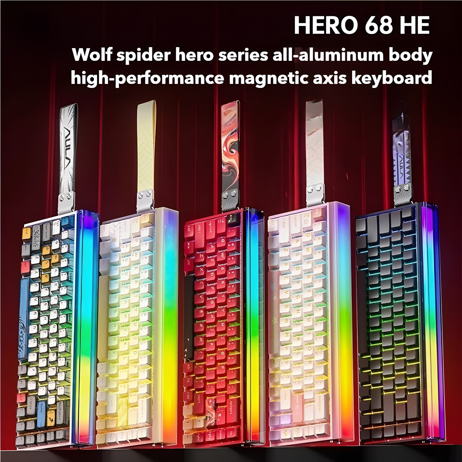 AULA Hero68 Ultra Magnetic Axis Keyboard | Hall Effect, Rapid Trigger, CNC Aluminum Case for Competitive Gaming