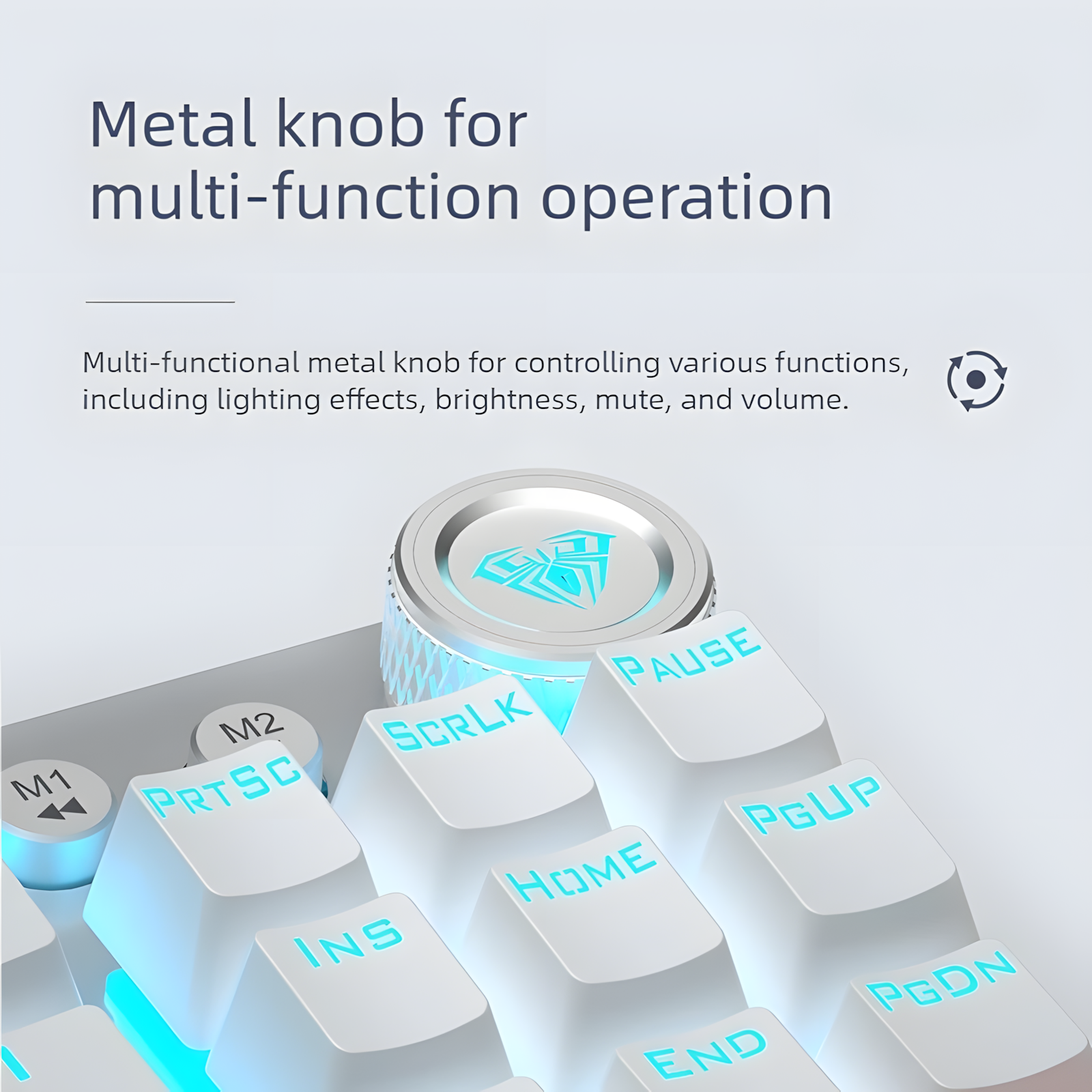 AULA F3001 Gradient Mechanical Keyboard | Side-Printed Keycaps, Wireless Tri-Mode, 87-Key Compact for Gaming & Office