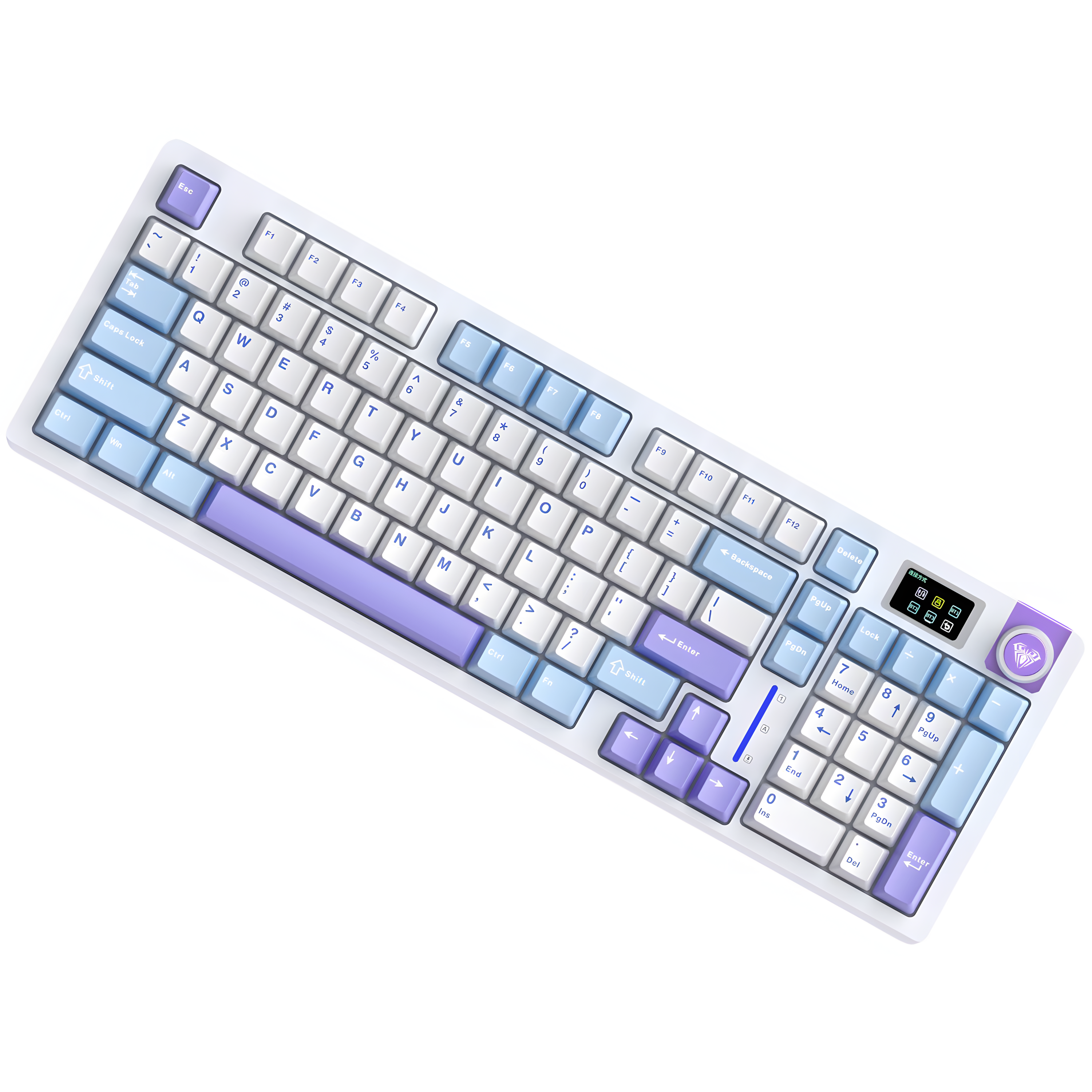 AULA S98 Pro Wireless Mechanical Keyboard with Display | Tri-Mode Connectivity, Gasket Mount, 99-Layout for Gaming & Esports