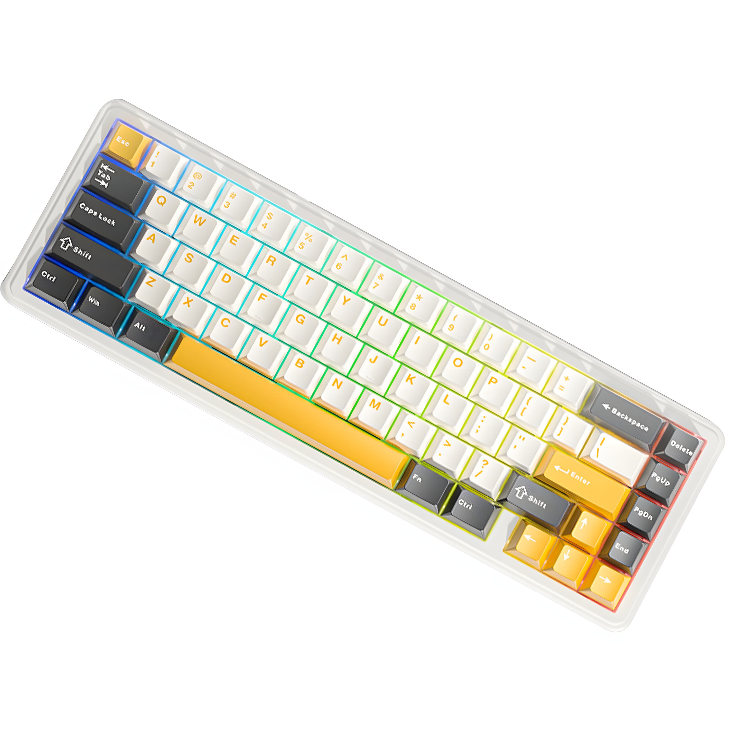 AULA F65 Custom Mechanical Keyboard | 65% Wireless Tri-Mode, Hot-Swappable, Gasket Mount for Gaming & Office