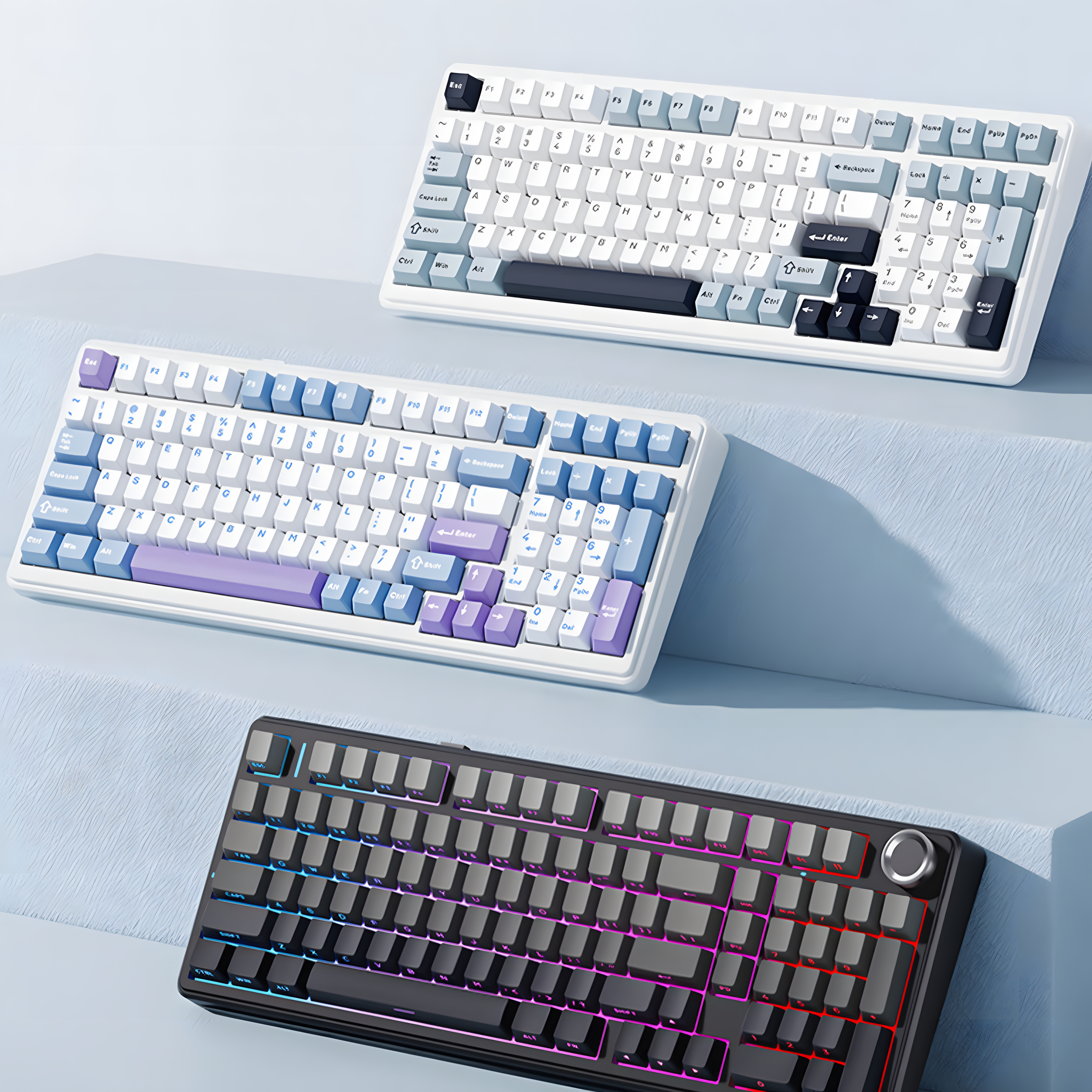 AULA F99/F99 Pro Custom Mechanical Keyboard | Wireless Tri-Mode, Hot-Swappable, Gasket Mount for Office & Gaming