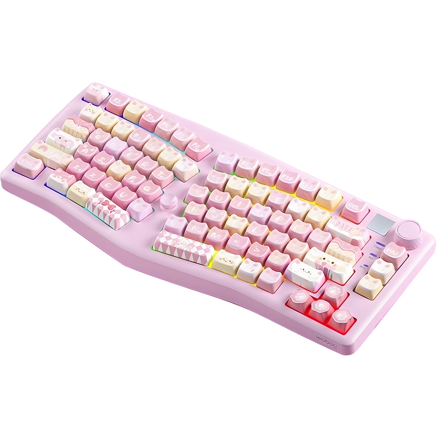 LEOBOG A75 Alice Layout Mechanical Keyboard | Wireless Tri-Mode, Hot-Swappable, Ergonomic Design for Gaming & Typing