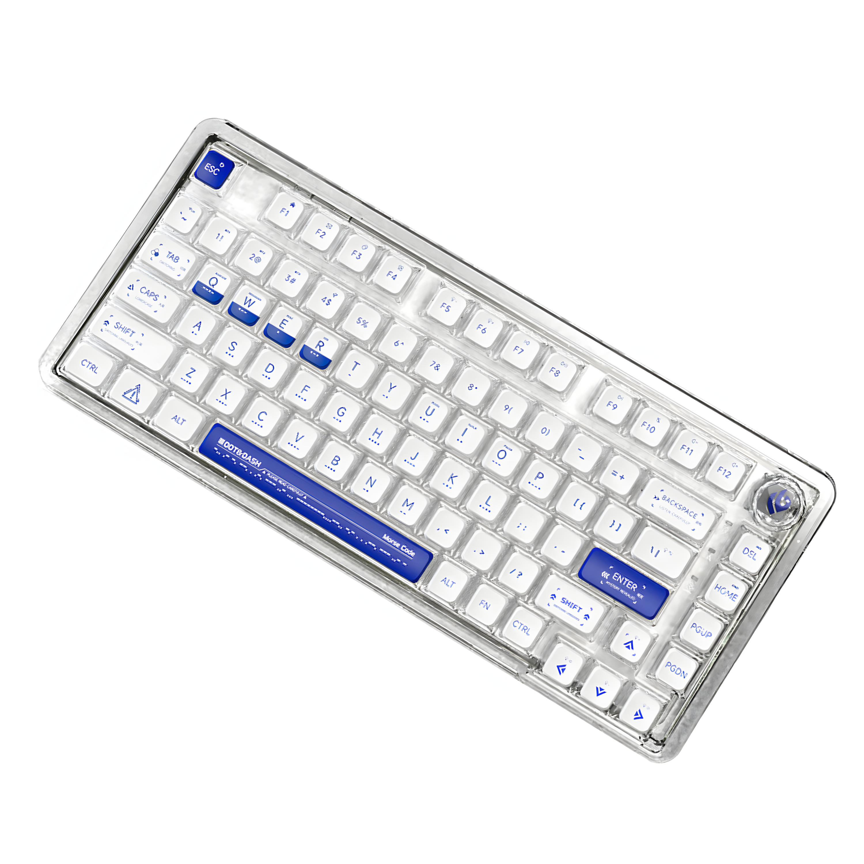 LEOBOG K81 75% Custom Mechanical Keyboard | Wireless Tri-Mode, Hot-Swappable, Gasket Mount, Transparent Case
